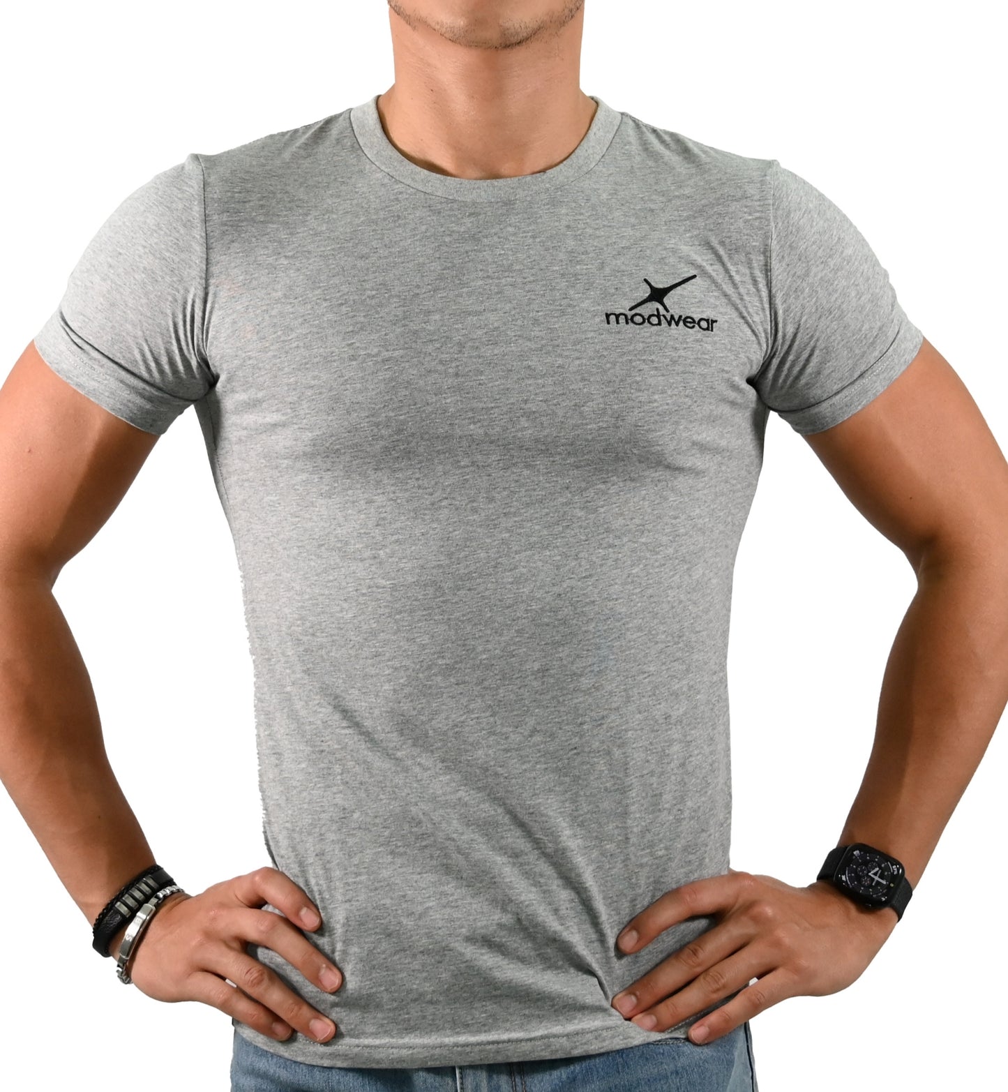 Playera Gris de manga corta