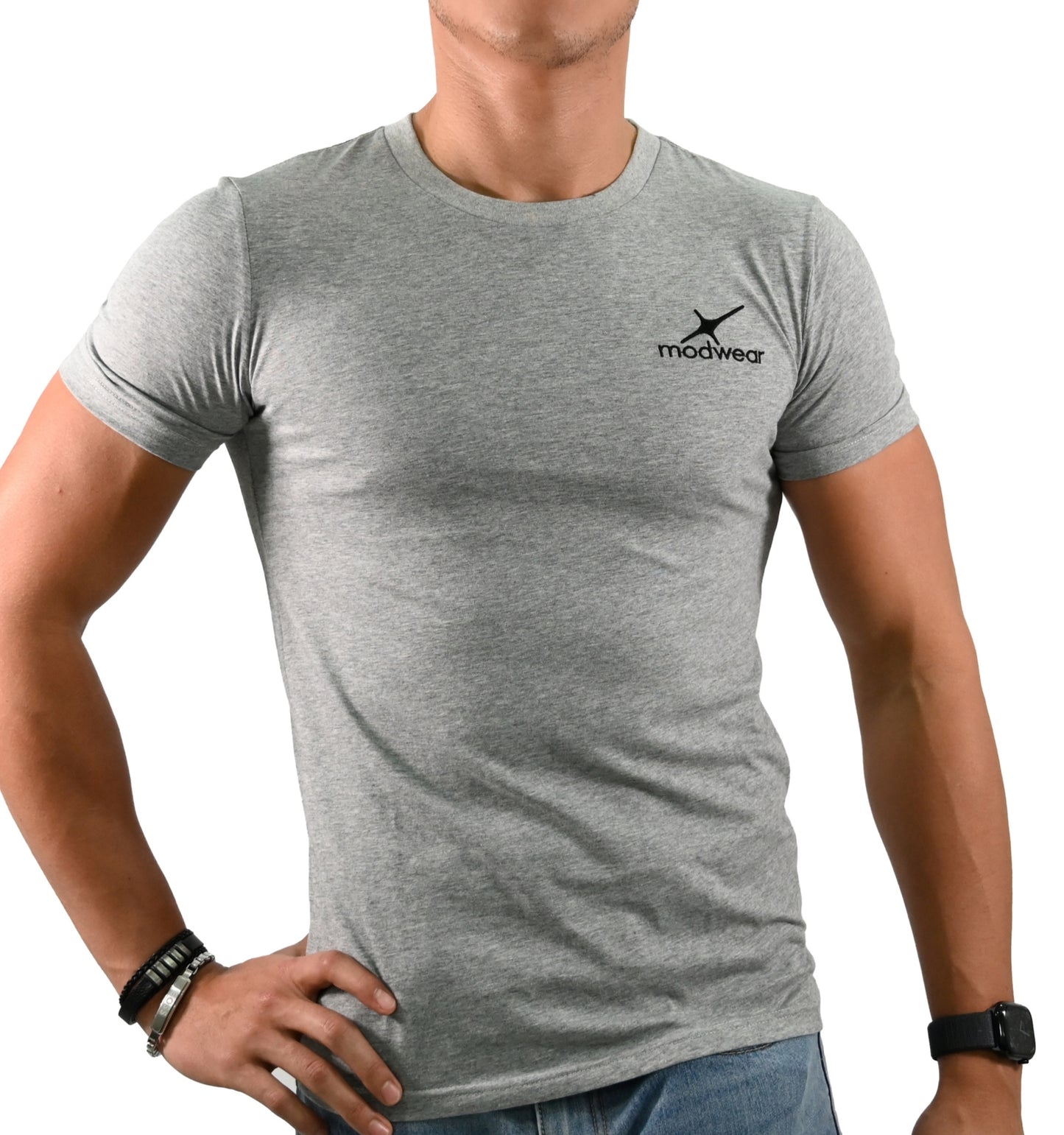 Playera Gris de manga corta